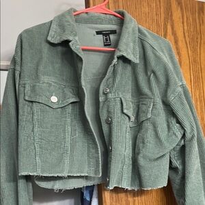 H&M Green Corduroy Women's Jacket